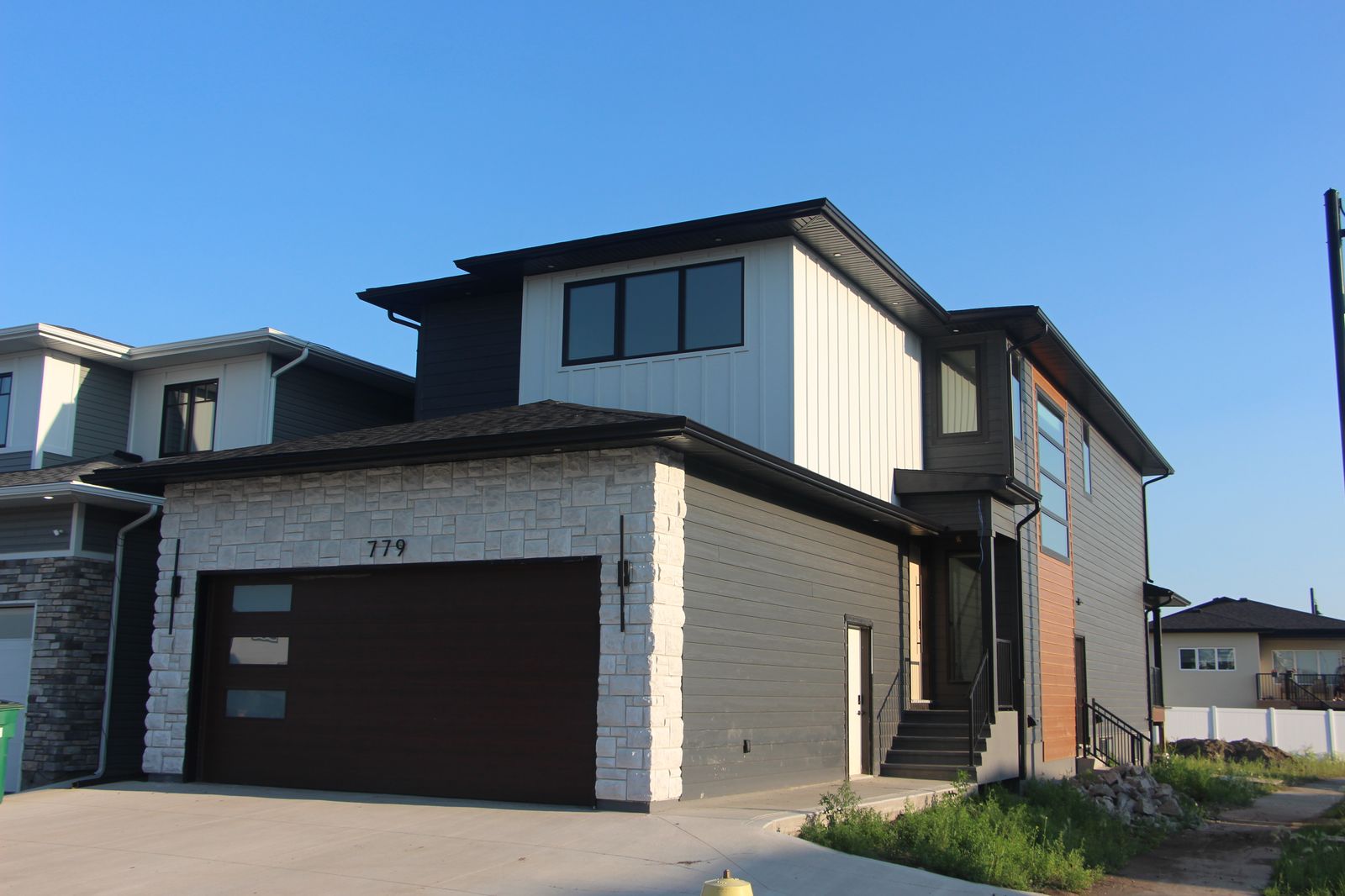 Pearl custom home — exterior front view